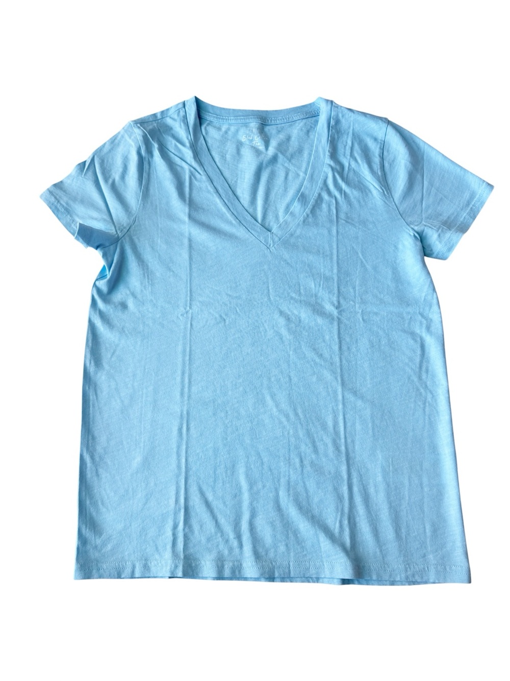 J.Crew New Girlfriend V-neck Tee in Blue NWT